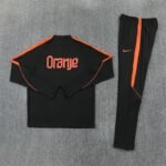 Adult/ Kids Netherlands 2627 Half Zippered Training Suit - Black - Image 4
