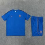 Short Sleeves France Training Suit - Blue - Image 3