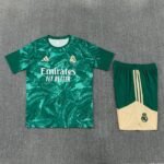 Short Sleeves Real Madrid Training Suit - Green - Image 3