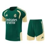 Short Sleeves Real Madrid Training Suit - Green