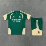 Short Sleeves Real Madrid Training Suit - Green - Image 3