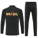 Adult / Kids 2627 Brazil Half Zipper Training Suit - Image 2