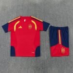 Short Sleeves Spain Training Suit - Red - Image 3