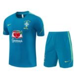 Short Sleeves Brazil Training Suit - Blue