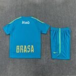 Short Sleeves Brazil Training Suit - Blue - Image 4