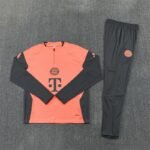 Adult/ Kids Bayern München Half Zipper Training Suit - Orange - Image 3