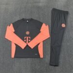 Adult/ Kids Bayern München Half Zipper Training Suit - Gray - Image 3