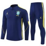 Adult / Kids 2627 Brazil Half Zipper Training Suit