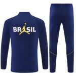 Adult / Kids 2627 Brazil Half Zipper Training Suit - Image 2