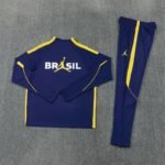 Adult / Kids 2627 Brazil Half Zipper Training Suit - Image 3