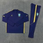 Adult / Kids 2627 Brazil Half Zipper Training Suit - Image 4