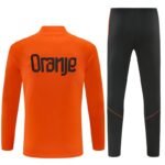 Adult/ Kids Netherlands 2627 Half Zippered Training Suit - Orange - Image 2