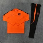 Adult/ Kids Netherlands 2627 Half Zippered Training Suit - Orange - Image 4