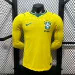 Player Version 2026 World Cup Brazil Home Jersey Long Sleeves S-3XL