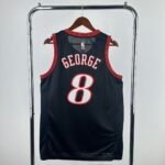 26 Season Philadelphia 76ers Retro Black #8 - Image 2